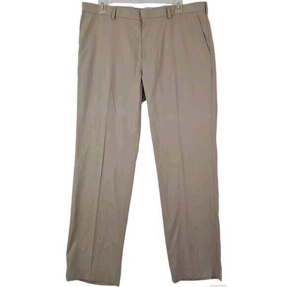 PGATOU ~Men 40×32~Beige/Khaki Flat Front Golf Ultimate Pant Comfort Closure NWT - Picture 3 of 10
